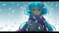 Tears tie scarfs anime girls crying hatsune miku vocaloid 