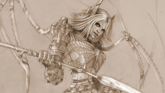 Techno angel author painting artwork myrrdhim