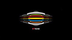 Techno digital art black