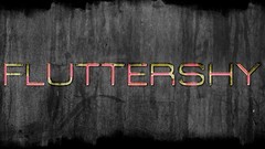 Techno Typography grunge my little pony Fluttershy