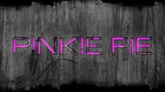 Techno Typography grunge my little pony pinkie pie