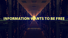 Technology quote freedom Typography server datacenter