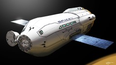 Technology rocket transportation travel spaceships concept art 