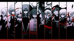 Teeth Fairies dress Umbrellas tie Profile hats grin Undead 