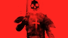 Templars monochrome red background