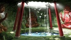 temple pond fantasy art