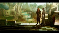 Temples artwork fantasy art Anndr Kusuriuri