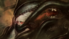 Tentacles Cthulhu red eyes