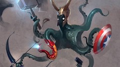 Tentacles helmets The Avengers Mjolnir