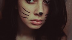 Teresa whiskers face paint portraits