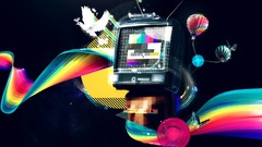 Test pattern abstract multicolor