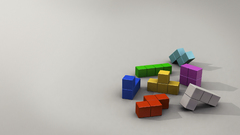 Tetris 3D renders