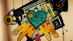 Text abstract Hearts steampunk artwork