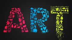 Text abstract Typography colors artwork