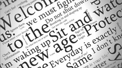 Text abstract Typography minimalistic grayscale