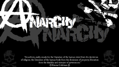 Text anarchy grayscale monochrome