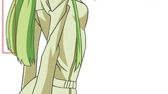 Text anime girls code geass green hair C & C