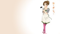 Text Anime white background anime girls brown eyes brunettes 