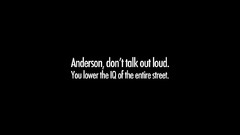 Text black background Anderson Quotes Sherlock BBC