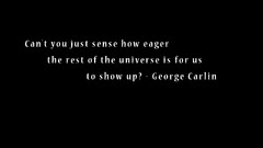 Text black background george carlin minimalistic Quotes text 