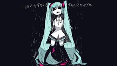 Text black background shirts tattoos skirts long hair anime 