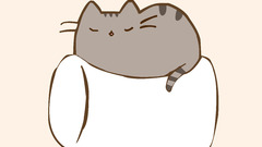 Text cats marshmallow drawings