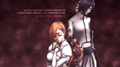 Text chairs Anime bleach inoue orihime Espada Ulquiorra Cifer