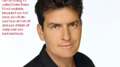 Text charlie sheen white