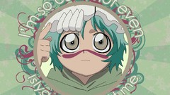 Text children Anime bleach green hair Espada Nelliel Tu 