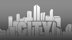 Text cities Simple Background