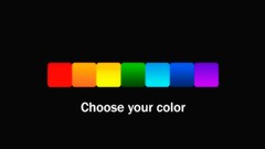 Text colors rainbows minimalistic