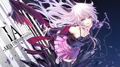 Text crystals Typography white hair wires microphones skirts 