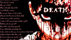 Text death blood red eyes Gaara redheads naruto shippuden