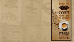 Text design coffee Typography Coffee Beans inspirational