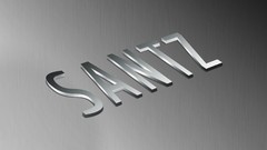 Text design metal effect 3d