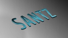 Text design metal effect 3d