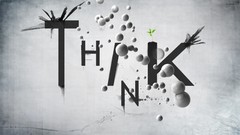 Text design Typography think artwork