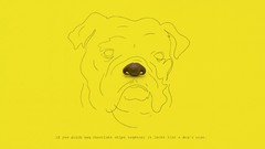Text Dogs funny minimalistic artwork Brock