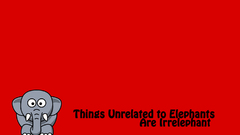 Text elephants Simple Background