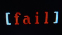 Text fail Simple Background