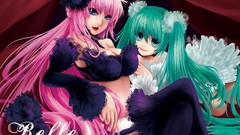 Text feathers dress navel sitting curtains stockings lipstick 