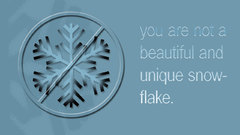 Text Fight Club snowflakes