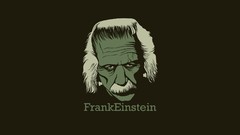 Text Frankenstein Albert Einstein minimalistic