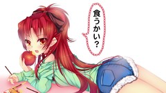 Text fruits food redheads