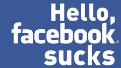 Text Fuck facebook sucks