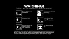 Text funny goggles warning