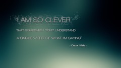 Text funny Quotes Oscar Wilde C.L.E.V.E.R