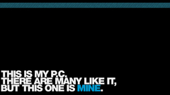 Text geek warning PC