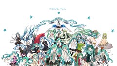 Text glasses Umbrellas Ribbons stockings skirts anime girls 