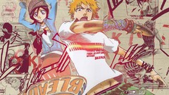 Text graffiti bleach kurosaki ichigo kuchiki rukia Frisbee